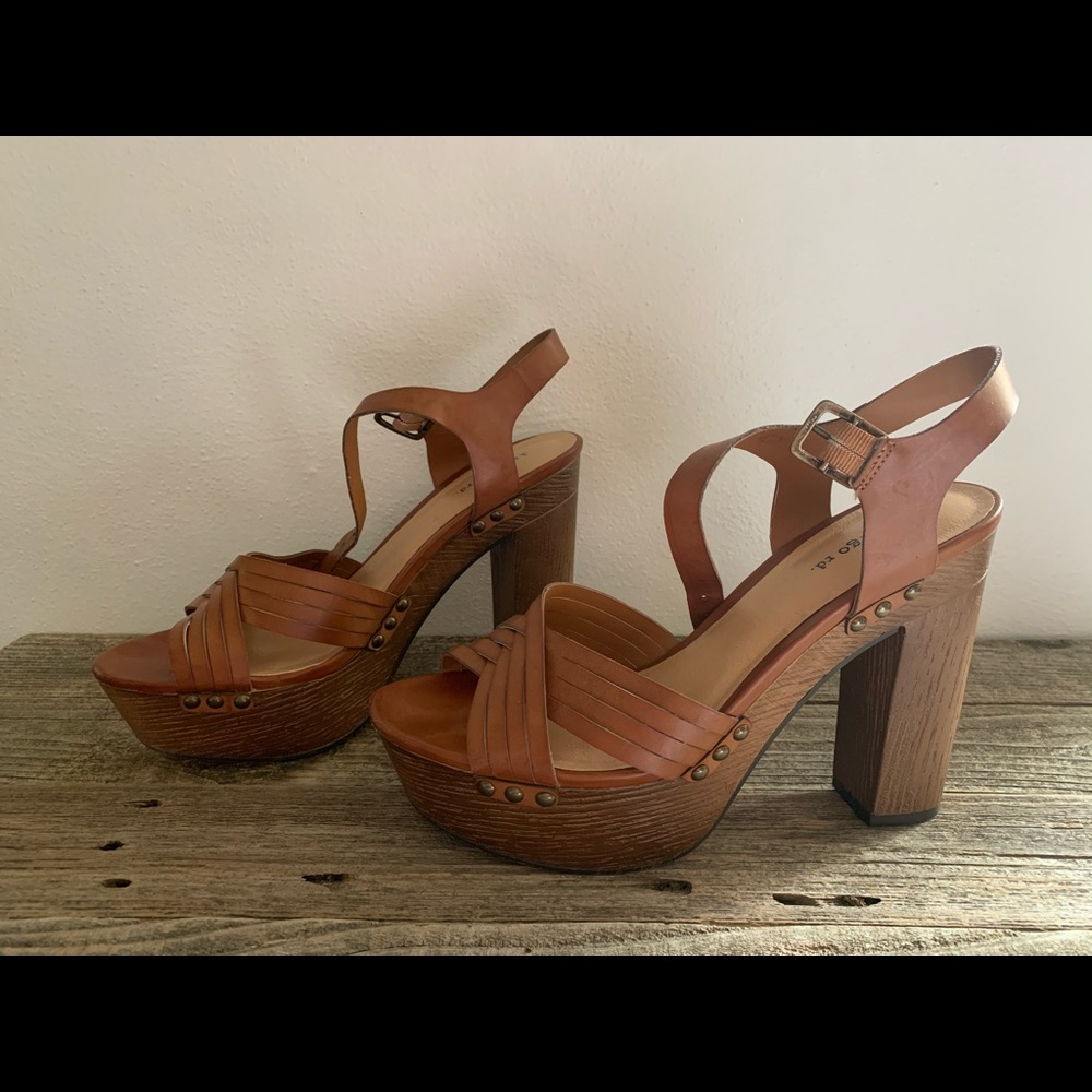 Indigo Road brown heels, size 9.5.